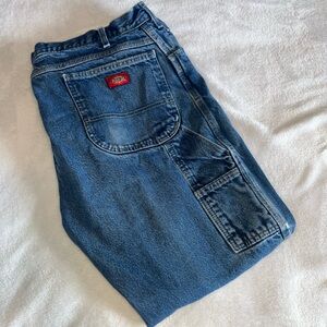 Faded baggy carpenter jeans
